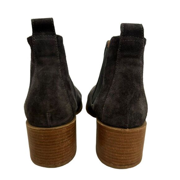 Everlane Womens Gray Suede Leather Pointed Toe Western Ankle Boot Sz 7.5 - Picture 7 of 8